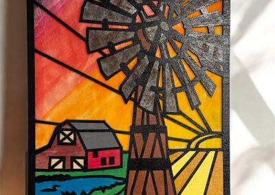 Multi Layer Watercolor Farm