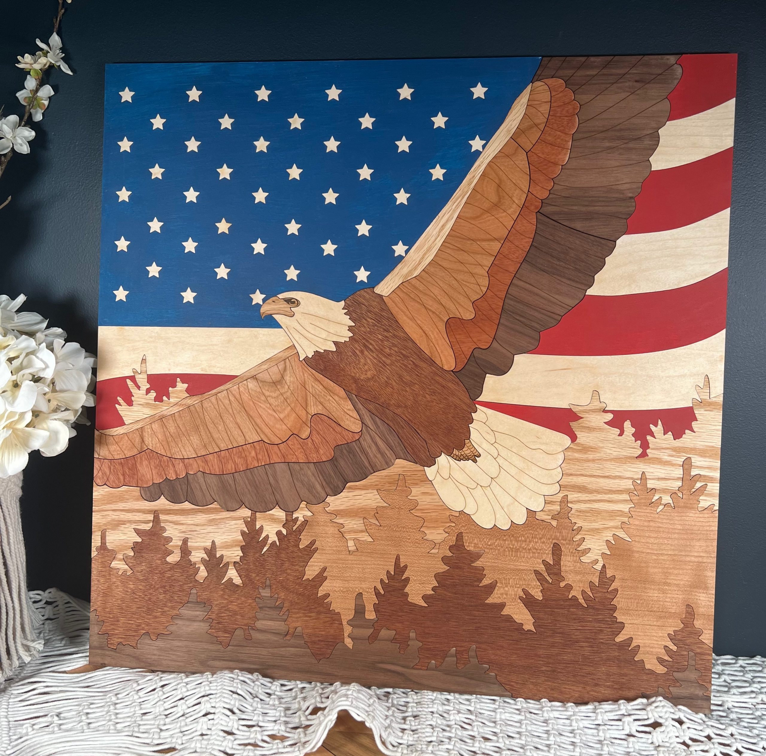 Eagle with Flag